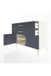 Hyperion Şifonyer Tek Raflı 2 Çekmeceli 2 Kapaklı 88x44x80 Aytaşı-Antrasit