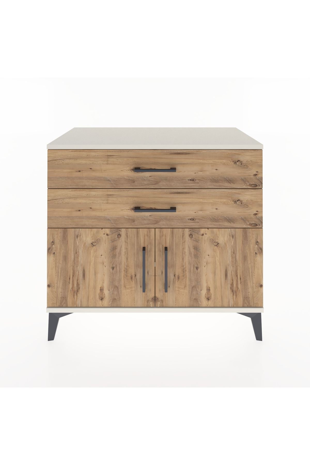 Hyperion Şifonyer Tek Raflı 2 Çekmeceli 2 Kapaklı 88x44x80 Aytaşı-Çam