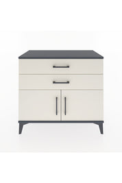 Hyperion Şifonyer Tek Raflı 2 Çekmeceli 2 Kapaklı 88x44x80 Antrasit-Aytaşı