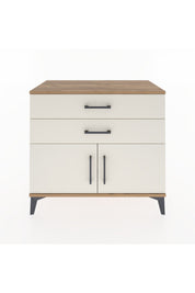 Hyperion Şifonyer Tek Raflı 2 Çekmeceli 2 Kapaklı 88x44x80 Çam-Aytaşı