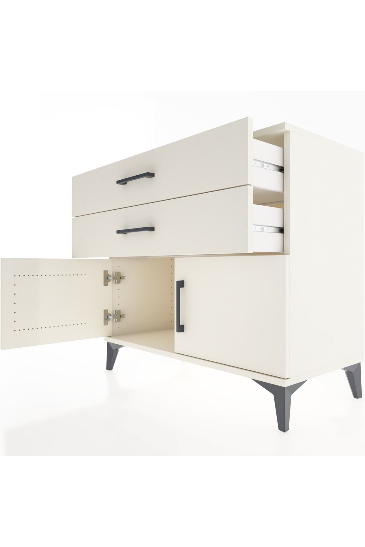 Hyperion Şifonyer 2 Çekmeceli 2 Kapaklı 88x44x80 Aytaşı-Aytaşı