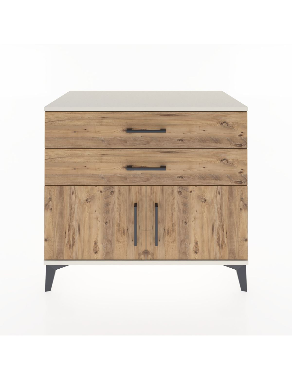 Hyperion Şifonyer 2 Çekmeceli 2 Kapaklı 88x44x80 Aytaşı-Çam