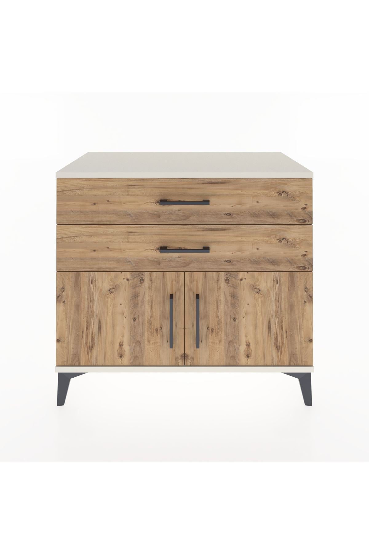 Hyperion Şifonyer 2 Çekmeceli 2 Kapaklı 88x44x80 Aytaşı-Çam