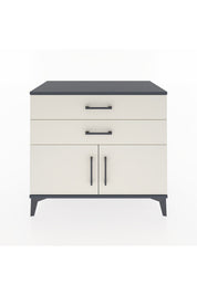 Hyperion Şifonyer 2 Çekmeceli 2 Kapaklı 88x44x80 Antrasit-Aytaşı