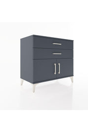Hyperion Şifonyer 2 Çekmeceli 2 Kapaklı 88x44x80 Antrasit-Antrasit