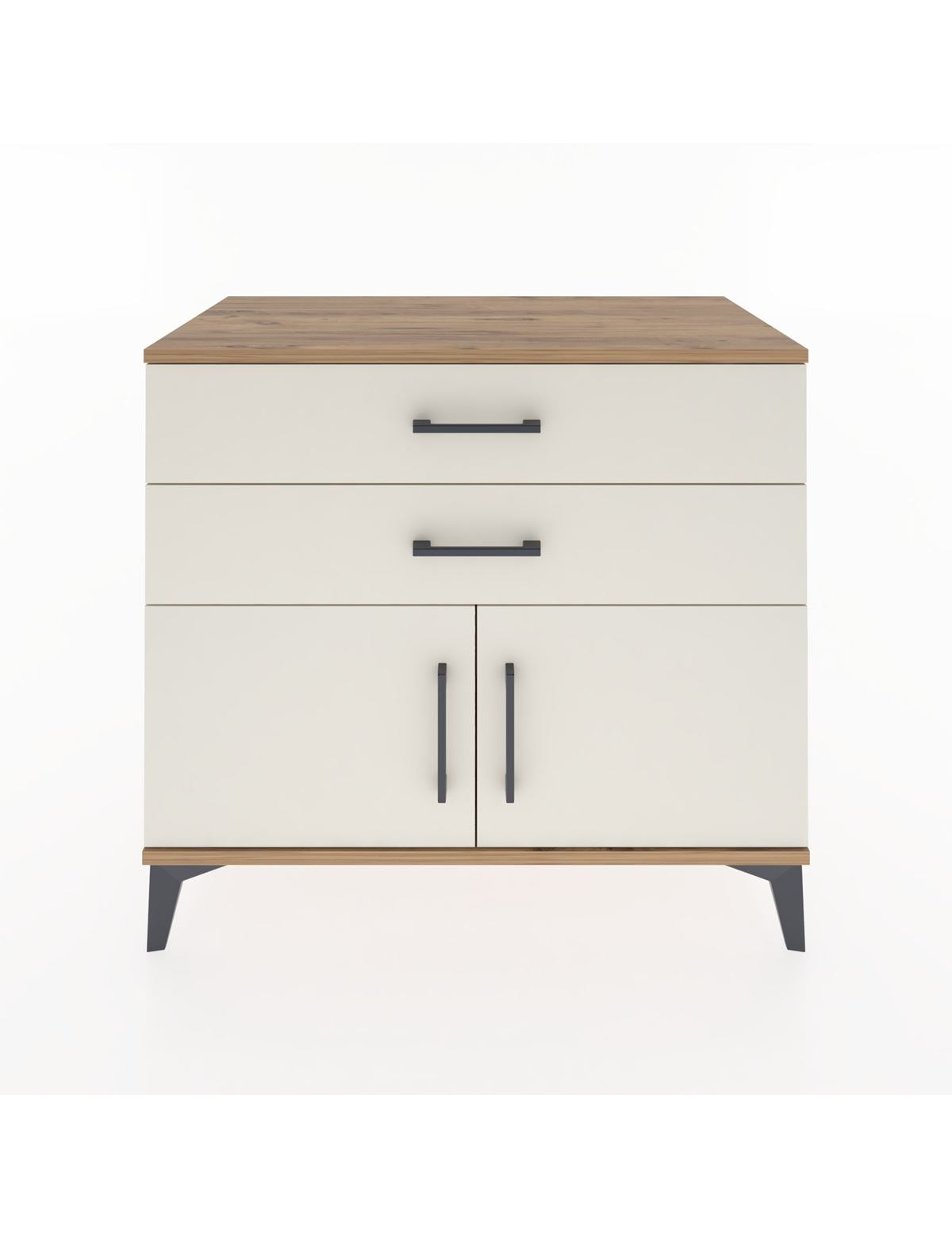 Hyperion Şifonyer 2 Çekmeceli 2 Kapaklı 88x44x80 Çam-Aytaşı