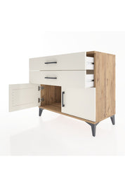 Hyperion Şifonyer 2 Çekmeceli 2 Kapaklı 88x44x80 Çam-Aytaşı