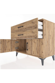 Hyperion Şifonyer 2 Çekmeceli 2 Kapaklı 88x44x80 Çam-Çam