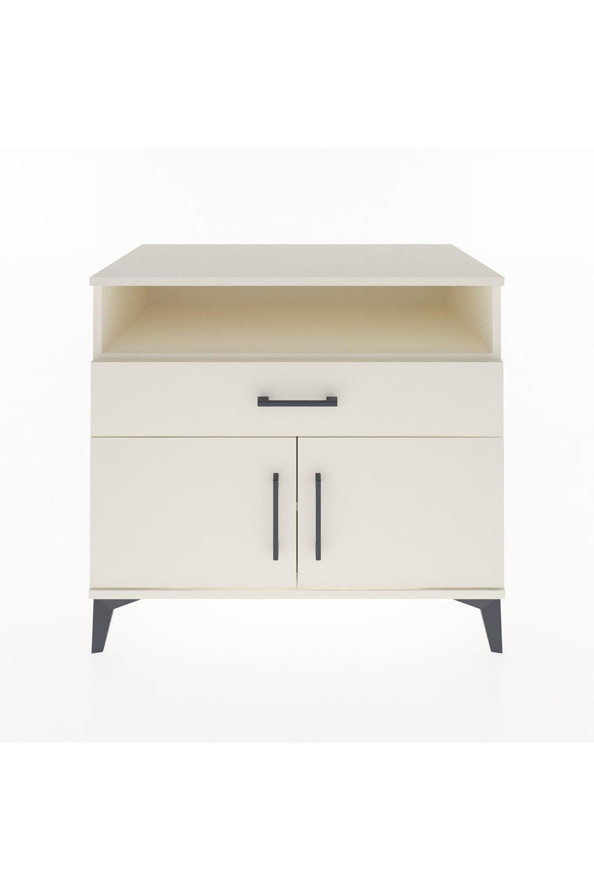 Hyperion Şifonyer 2 Raflı Tek Çekmeceli 2 Kapaklı 88x44x80 Aytaşı-Aytaşı