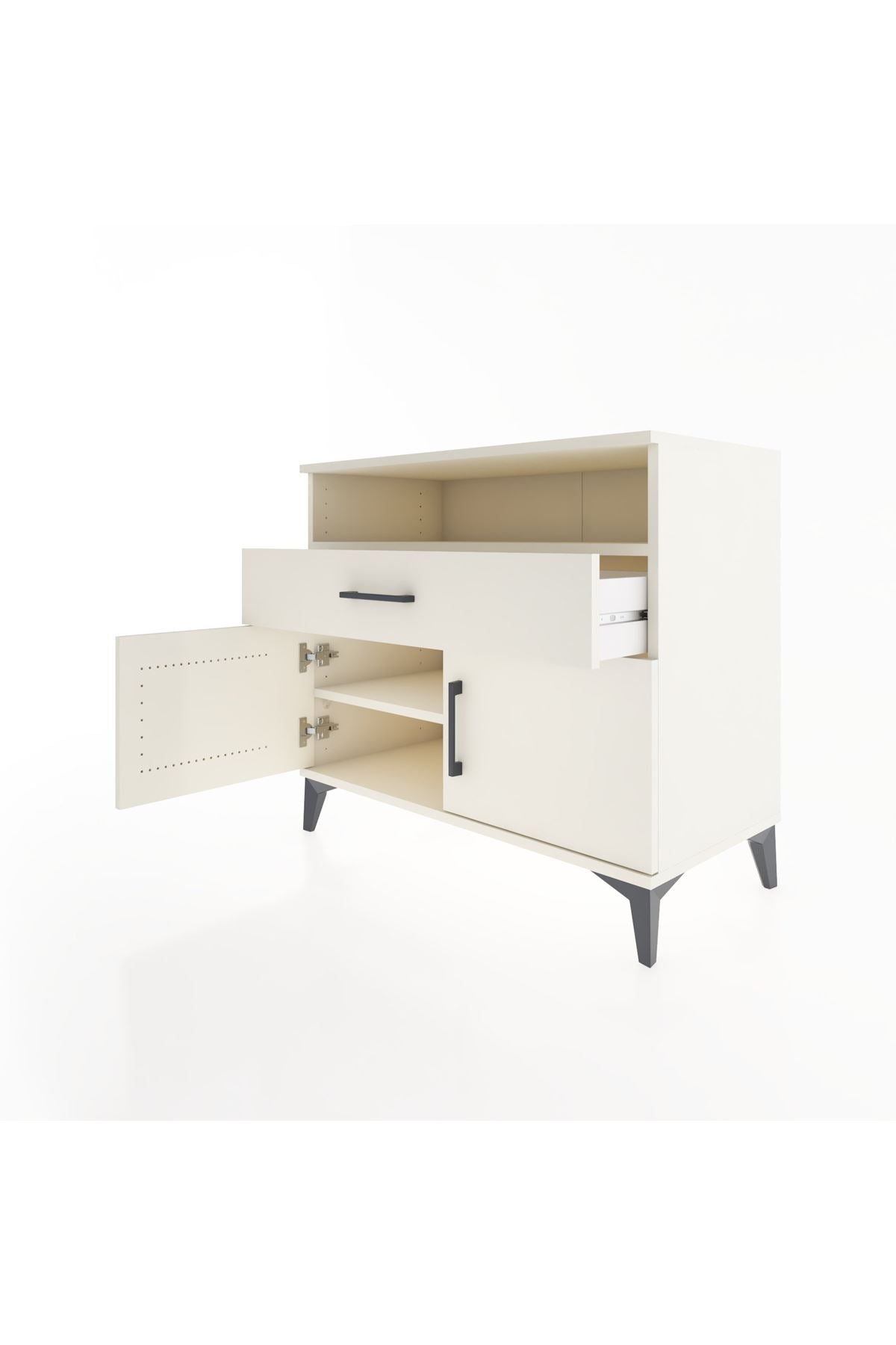 Hyperion Şifonyer 2 Raflı Tek Çekmeceli 2 Kapaklı 88x44x80 Aytaşı-Aytaşı