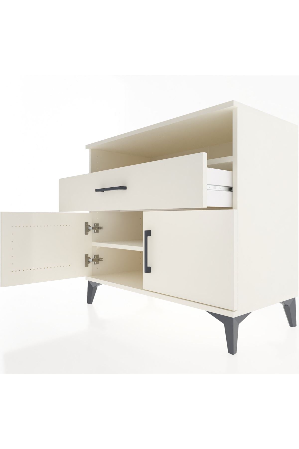 Hyperion Şifonyer 2 Raflı Tek Çekmeceli 2 Kapaklı 88x44x80 Aytaşı-Aytaşı