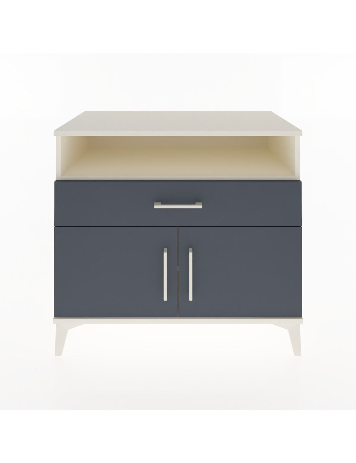 Hyperion Şifonyer 2 Raflı Tek Çekmeceli 2 Kapaklı 88x44x80 Aytaşı-Antrasit