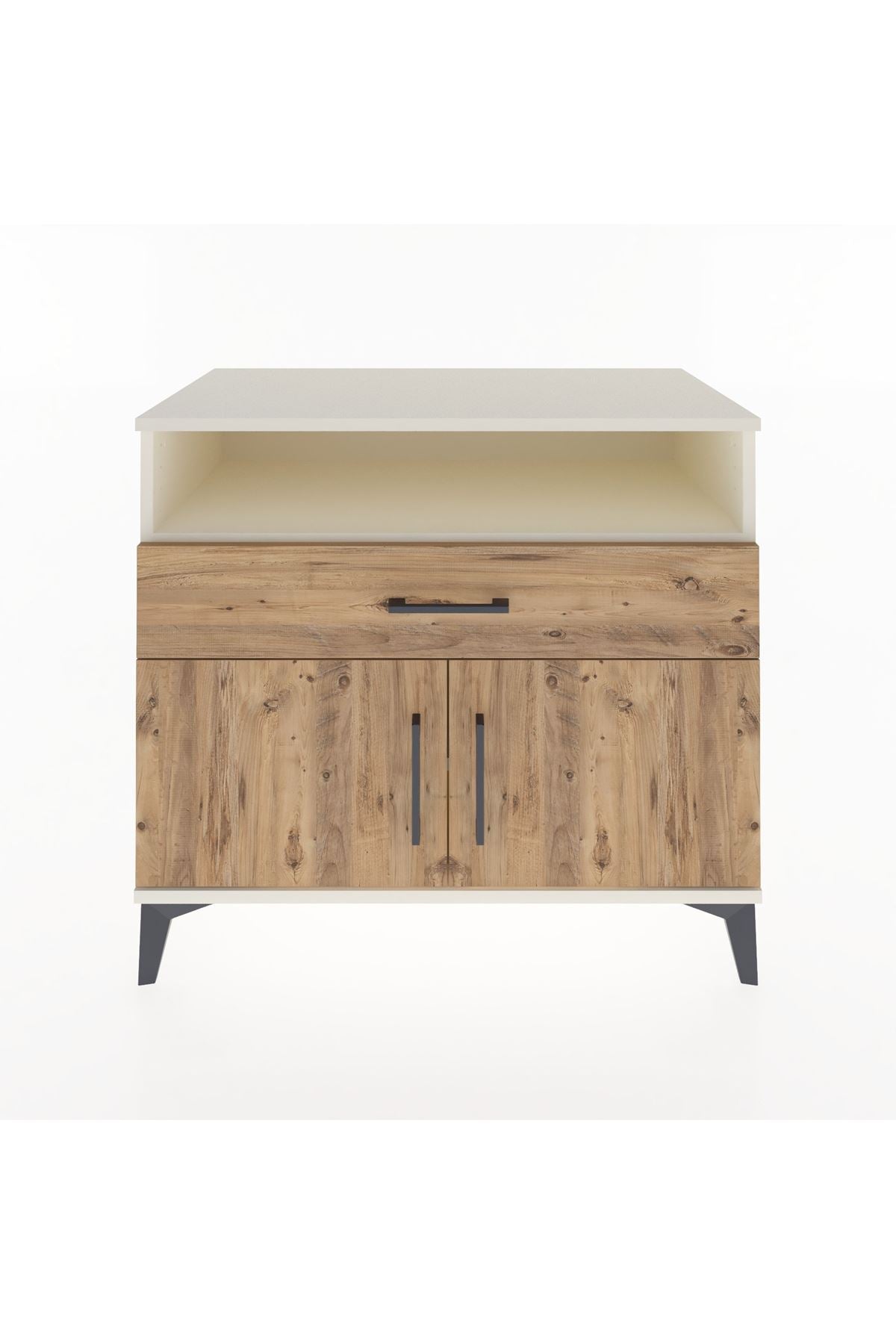 Hyperion Şifonyer 2 Raflı Tek Çekmeceli 2 Kapaklı 88x44x80 Aytaşı-Çam