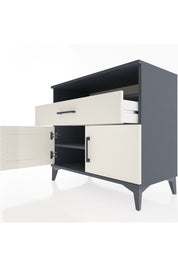 Hyperion Şifonyer 2 Raflı Tek Çekmeceli 2 Kapaklı 88x44x80 Antrasit-Aytaşı