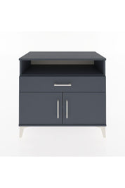 Hyperion Şifonyer 2 Raflı Tek Çekmeceli 2 Kapaklı 88x44x80 Antrasit-Antrasit
