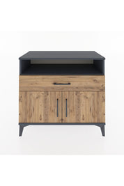 Hyperion Şifonyer 2 Raflı Tek Çekmeceli 2 Kapaklı 88x44x80 Antrasit-Çam