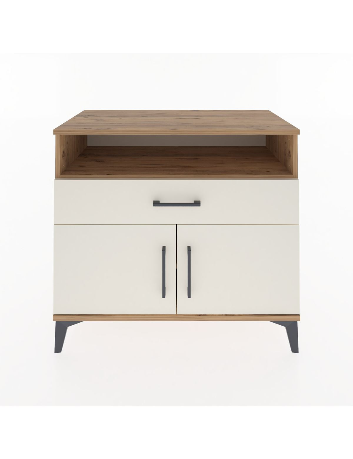 Hyperion Şifonyer 2 Raflı Tek Çekmeceli 2 Kapaklı 88x44x80 Çam-Aytaşı