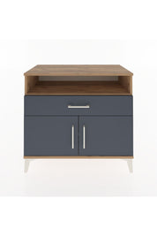 Hyperion Şifonyer 2 Raflı Tek Çekmeceli 2 Kapaklı 88x44x80 Çam-Antrasit