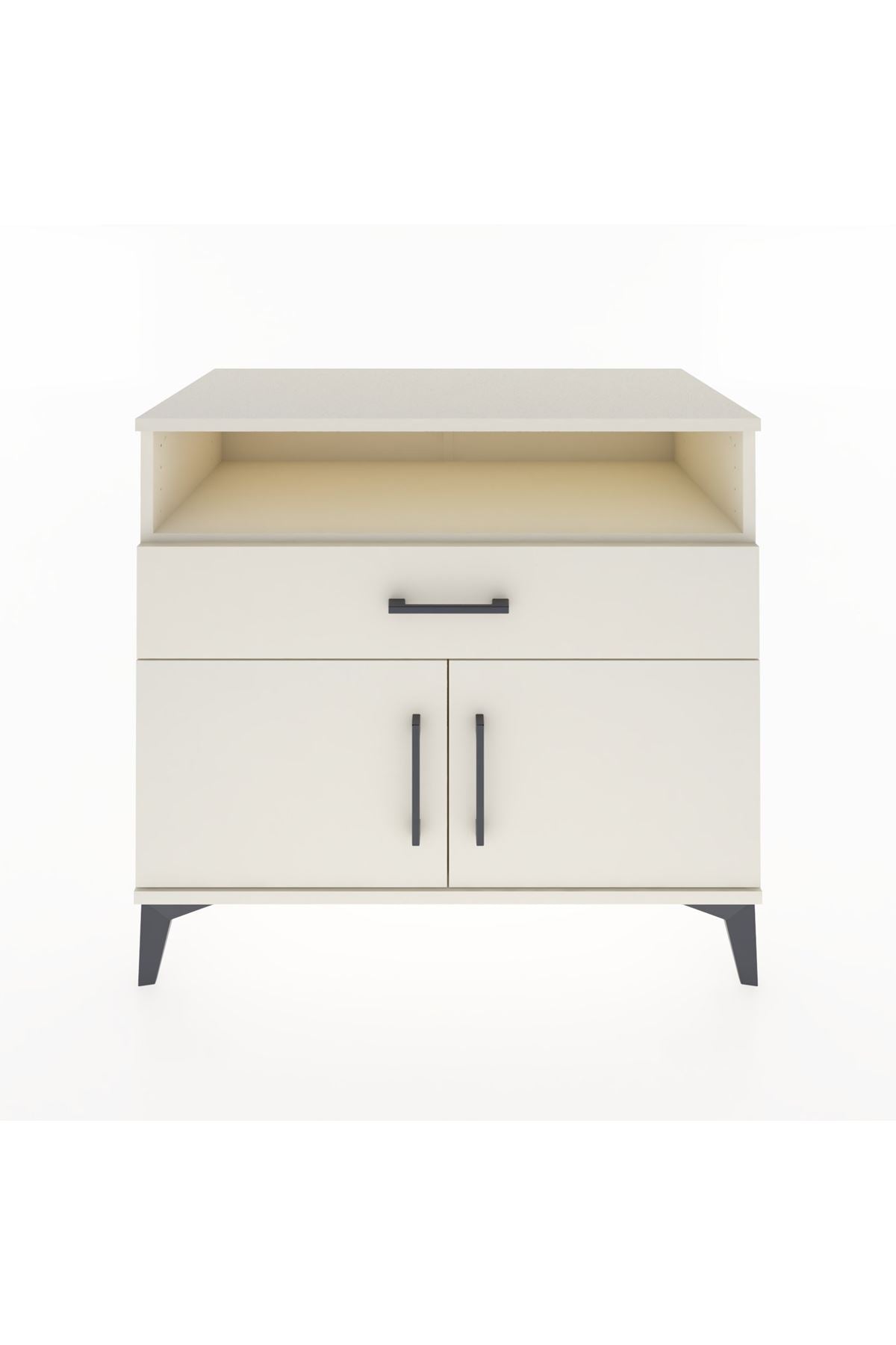 Hyperion Şifonyer Tek Raflı Tek Çekmeceli 2 Kapaklı 88x44x80 Aytaşı-Aytaşı