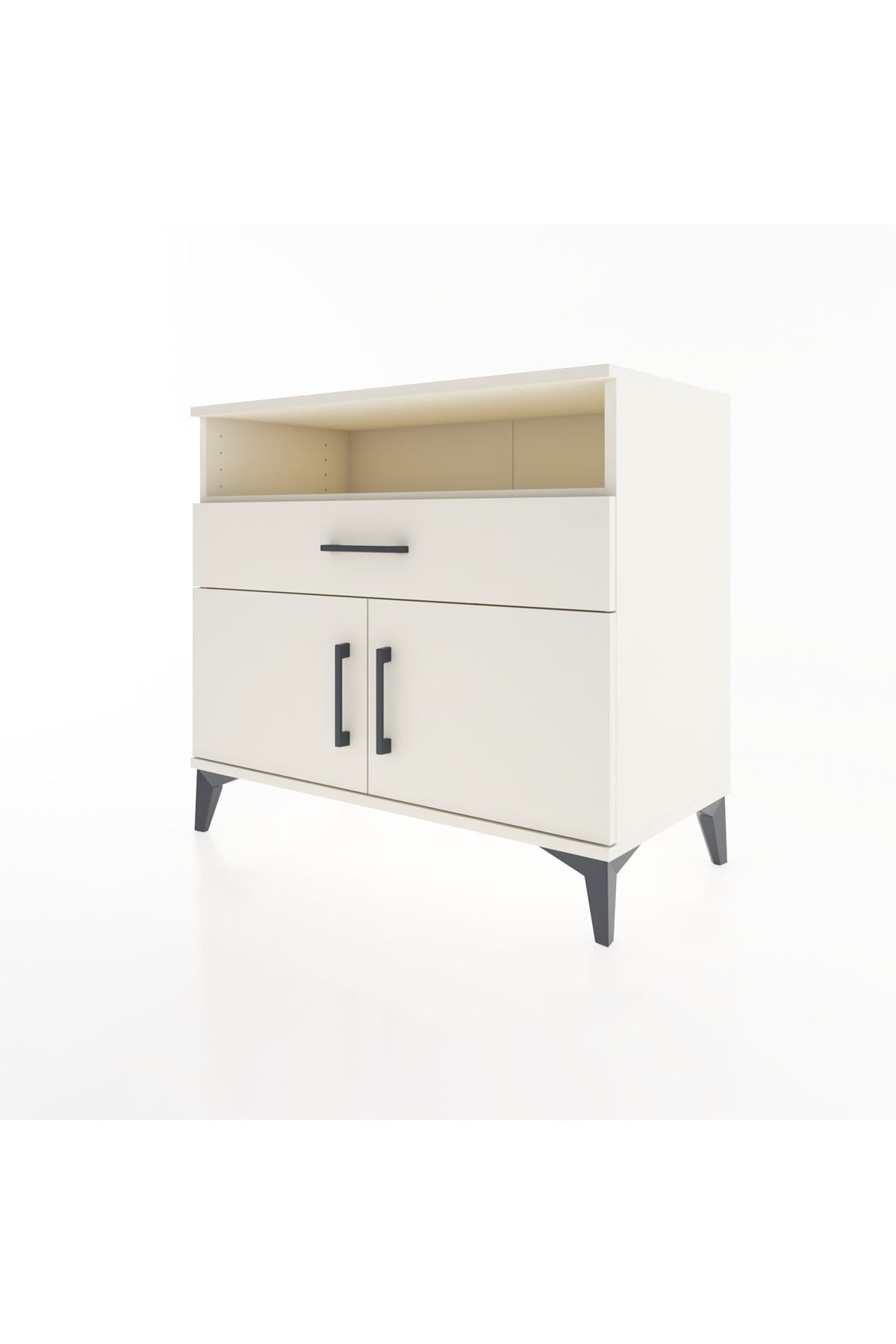 Hyperion Şifonyer Tek Raflı Tek Çekmeceli 2 Kapaklı 88x44x80 Aytaşı-Aytaşı