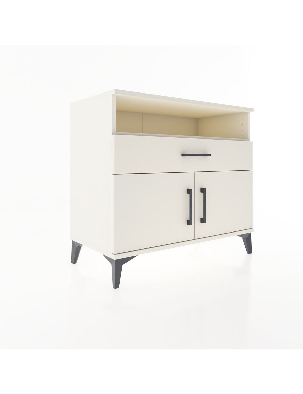 Hyperion Şifonyer Tek Raflı Tek Çekmeceli 2 Kapaklı 88x44x80 Aytaşı-Aytaşı