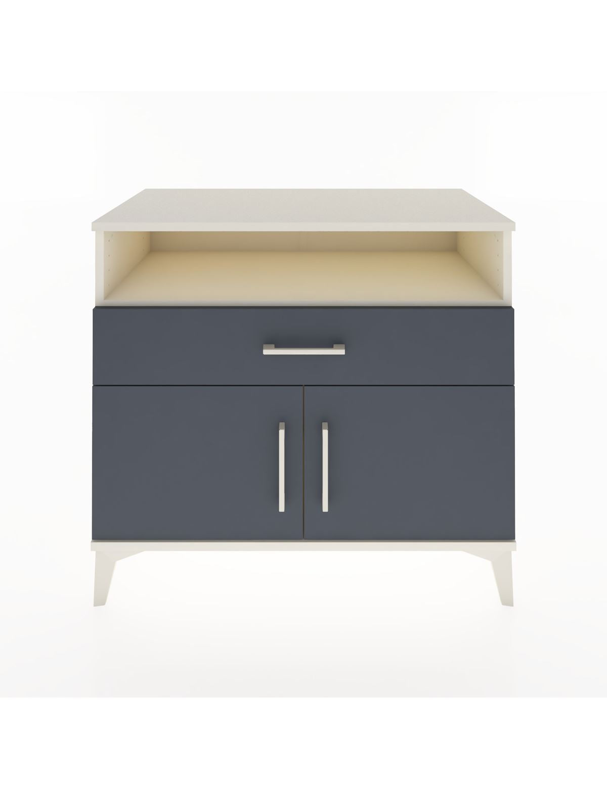 Hyperion Şifonyer Tek Raflı Tek Çekmeceli 2 Kapaklı 88x44x80 Aytaşı-Antrasit