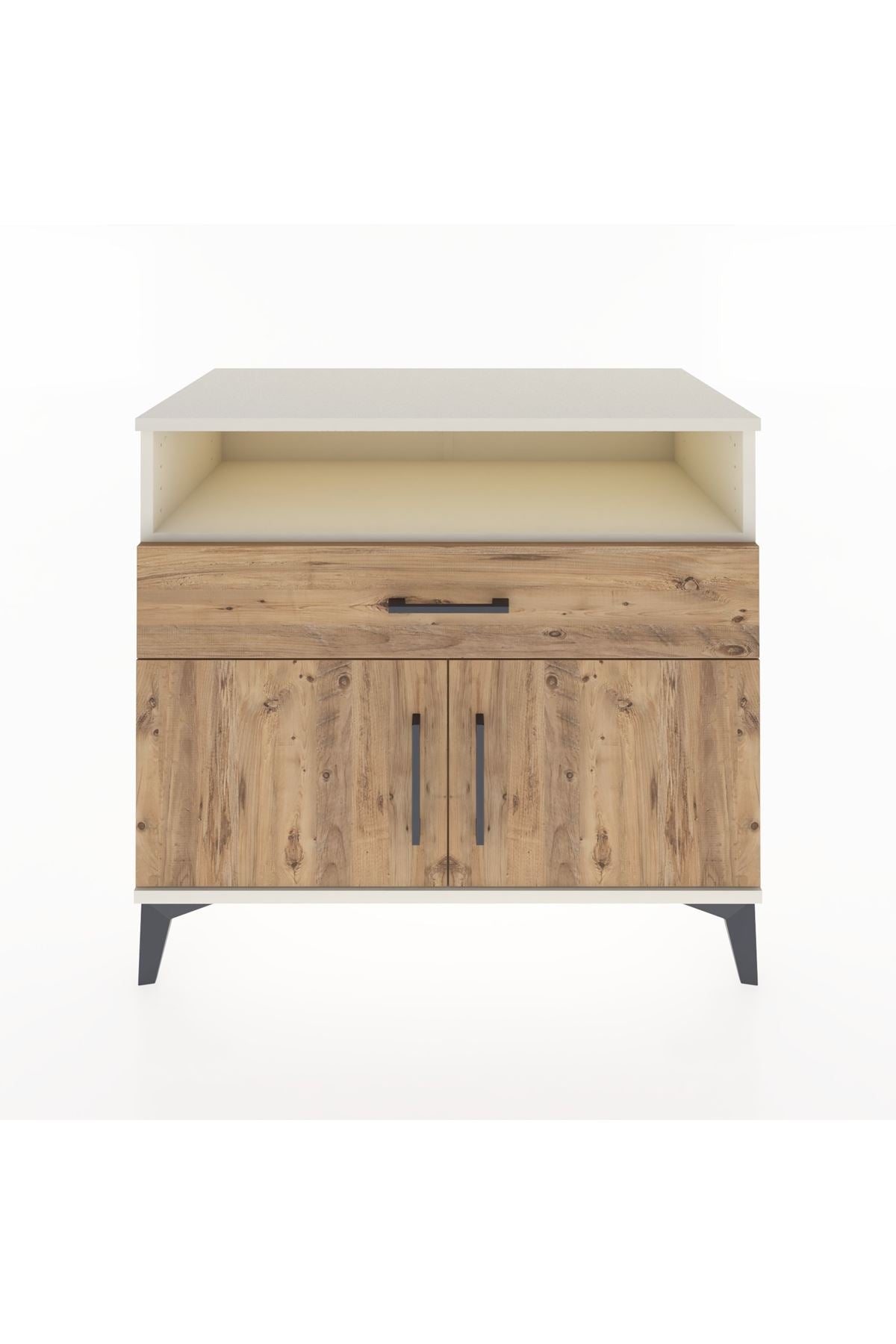 Hyperion Şifonyer Tek Raflı Tek Çekmeceli 2 Kapaklı 88x44x80 Aytaşı-Çam