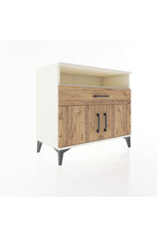 Hyperion Şifonyer Tek Raflı Tek Çekmeceli 2 Kapaklı 88x44x80 Aytaşı-Çam