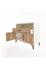 Hyperion Şifonyer Tek Raflı Tek Çekmeceli 2 Kapaklı 88x44x80 Aytaşı-Çam