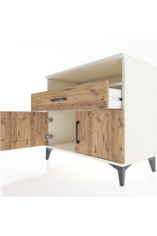 Hyperion Şifonyer Tek Raflı Tek Çekmeceli 2 Kapaklı 88x44x80 Aytaşı-Çam