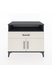 Hyperion Şifonyer Tek Raflı Tek Çekmeceli 2 Kapaklı 88x44x80 Antrasit-Aytaşı