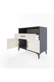 Hyperion Şifonyer Tek Raflı Tek Çekmeceli 2 Kapaklı 88x44x80 Antrasit-Aytaşı