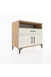 Hyperion Şifonyer Tek Raflı Tek Çekmeceli 2 Kapaklı 88x44x80 Çam-Aytaşı