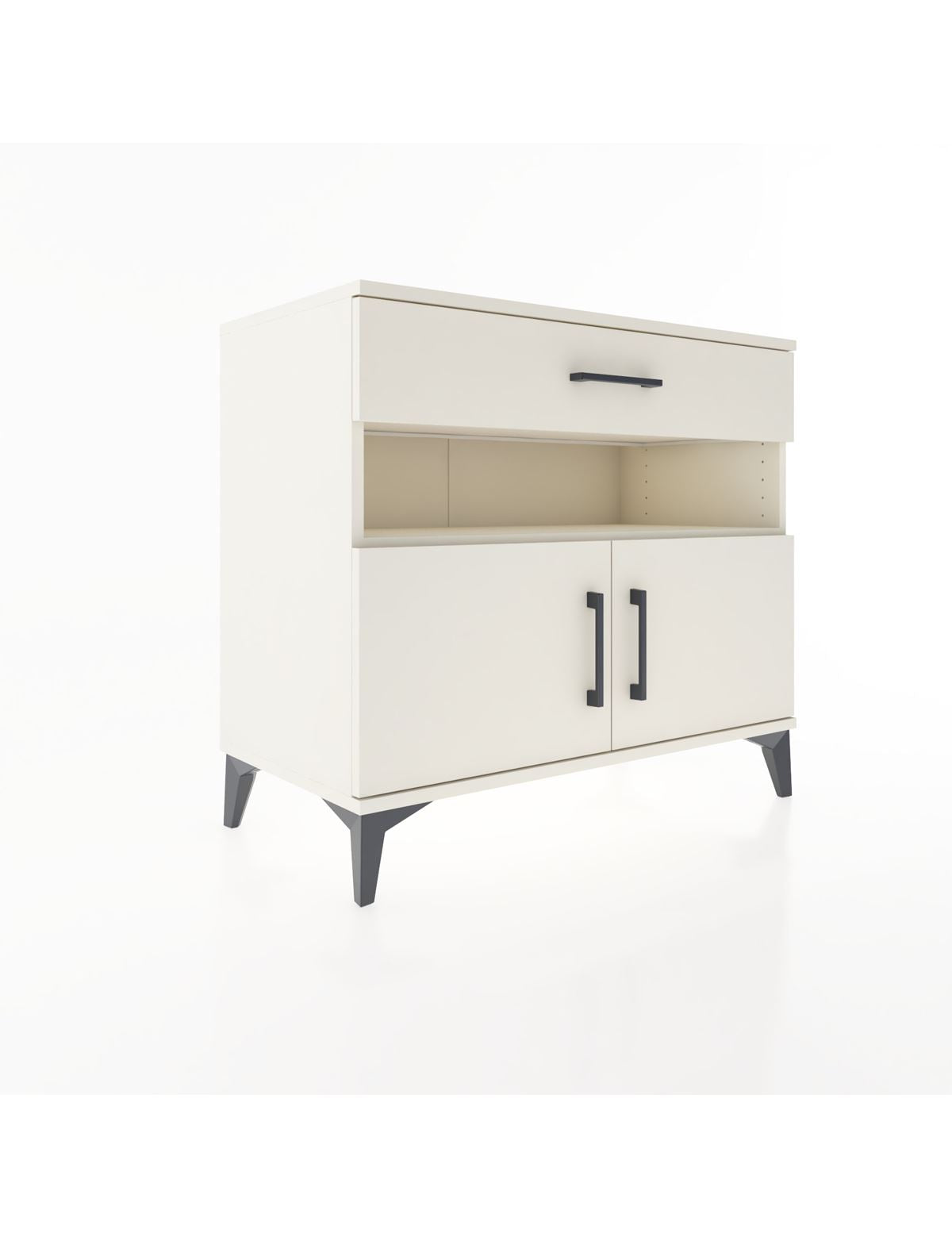 Hyperion Şifonyer 2 Raflı Tek Çekmeceli 2 Kapaklı 88x44x80 Aytaşı-Aytaşı