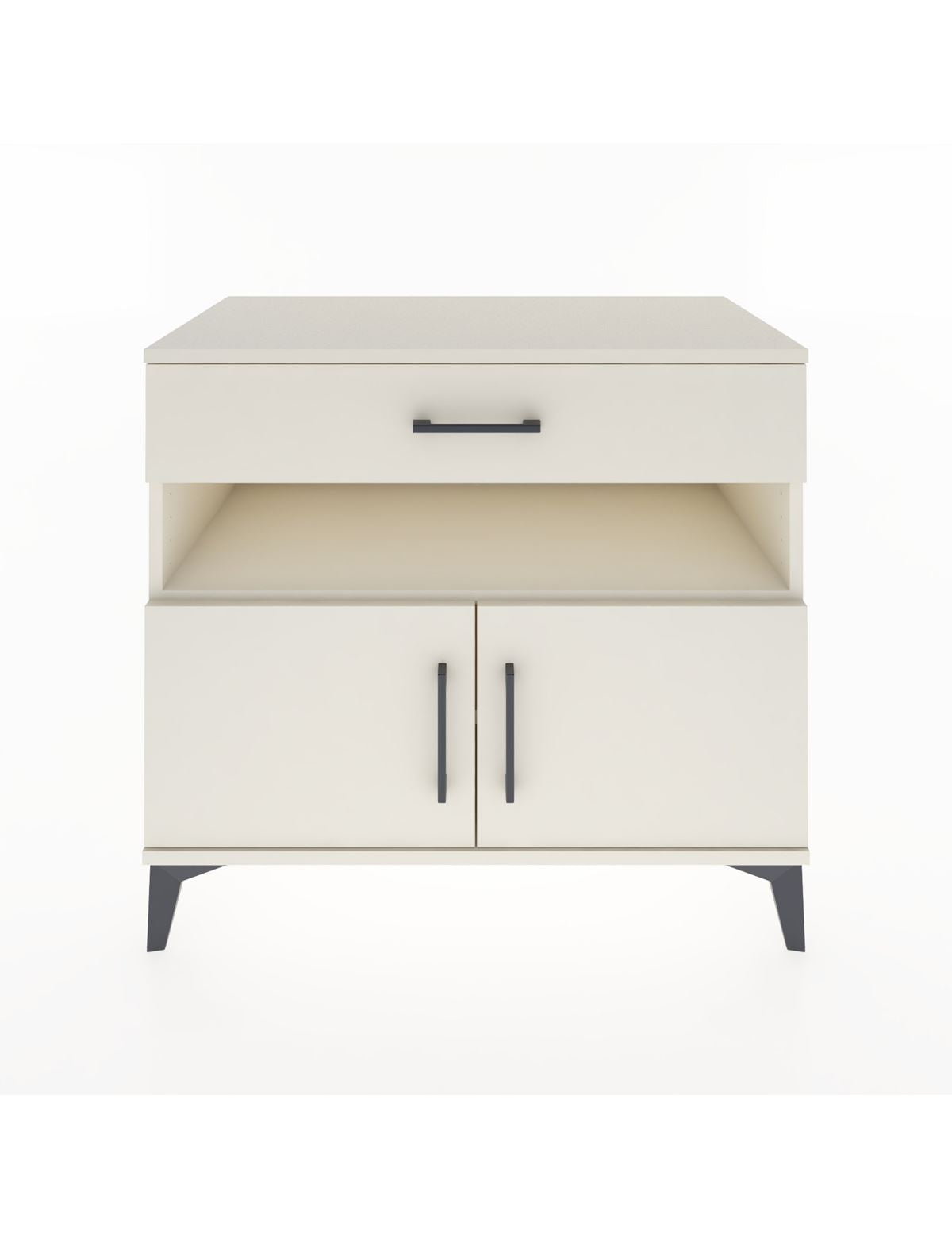 Hyperion Şifonyer 2 Raflı Tek Çekmeceli 2 Kapaklı 88x44x80 Aytaşı-Aytaşı