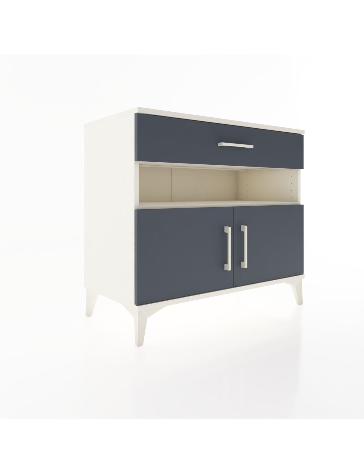 Hyperion Şifonyer 2 Raflı Tek Çekmeceli 2 Kapaklı 88x44x80 Aytaşı-Antrasit