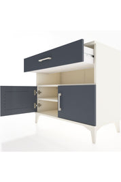 Hyperion Şifonyer 2 Raflı Tek Çekmeceli 2 Kapaklı 88x44x80 Aytaşı-Antrasit