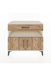 Hyperion Şifonyer 2 Raflı Tek Çekmeceli 2 Kapaklı 88x44x80 Aytaşı-Çam