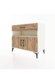 Hyperion Şifonyer 2 Raflı Tek Çekmeceli 2 Kapaklı 88x44x80 Aytaşı-Çam