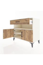 Hyperion Şifonyer 2 Raflı Tek Çekmeceli 2 Kapaklı 88x44x80 Aytaşı-Çam