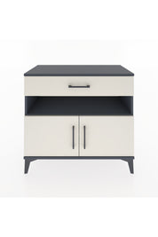 Hyperion Şifonyer 2 Raflı Tek Çekmeceli 2 Kapaklı 88x44x80 Antrasit-Aytaşı