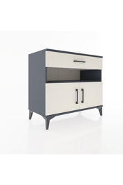 Hyperion Şifonyer 2 Raflı Tek Çekmeceli 2 Kapaklı 88x44x80 Antrasit-Aytaşı