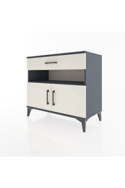 Hyperion Şifonyer 2 Raflı Tek Çekmeceli 2 Kapaklı 88x44x80 Antrasit-Aytaşı