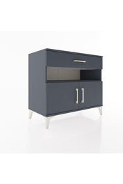 Hyperion Şifonyer 2 Raflı Tek Çekmeceli 2 Kapaklı 88x44x80 Antrasit-Antrasit