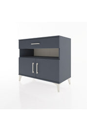 Hyperion Şifonyer 2 Raflı Tek Çekmeceli 2 Kapaklı 88x44x80 Antrasit-Antrasit