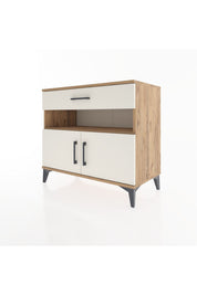 Hyperion Şifonyer 2 Raflı Tek Çekmeceli 2 Kapaklı 88x44x80 Çam-Aytaşı