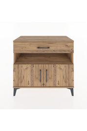 Hyperion Şifonyer 2 Raflı Tek Çekmeceli 2 Kapaklı 88x44x80 Çam-Çam