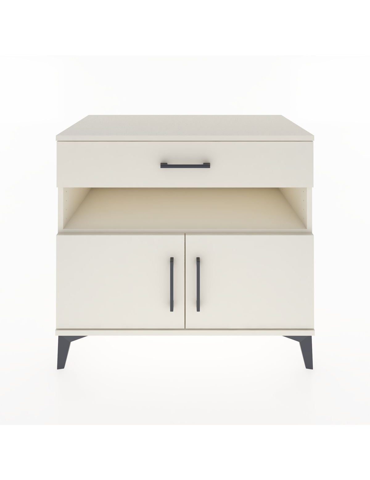 Hyperion Şifonyer Tek Raflı Tek Çekmeceli 2 Kapaklı 88x44x80 Aytaşı-Aytaşı