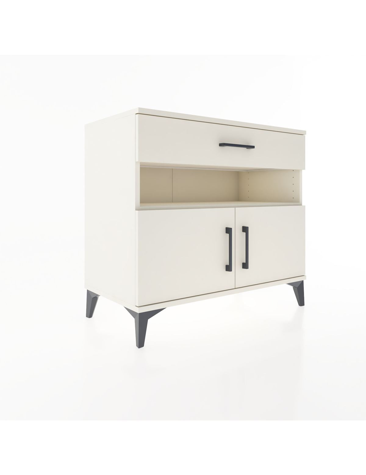 Hyperion Şifonyer Tek Raflı Tek Çekmeceli 2 Kapaklı 88x44x80 Aytaşı-Aytaşı