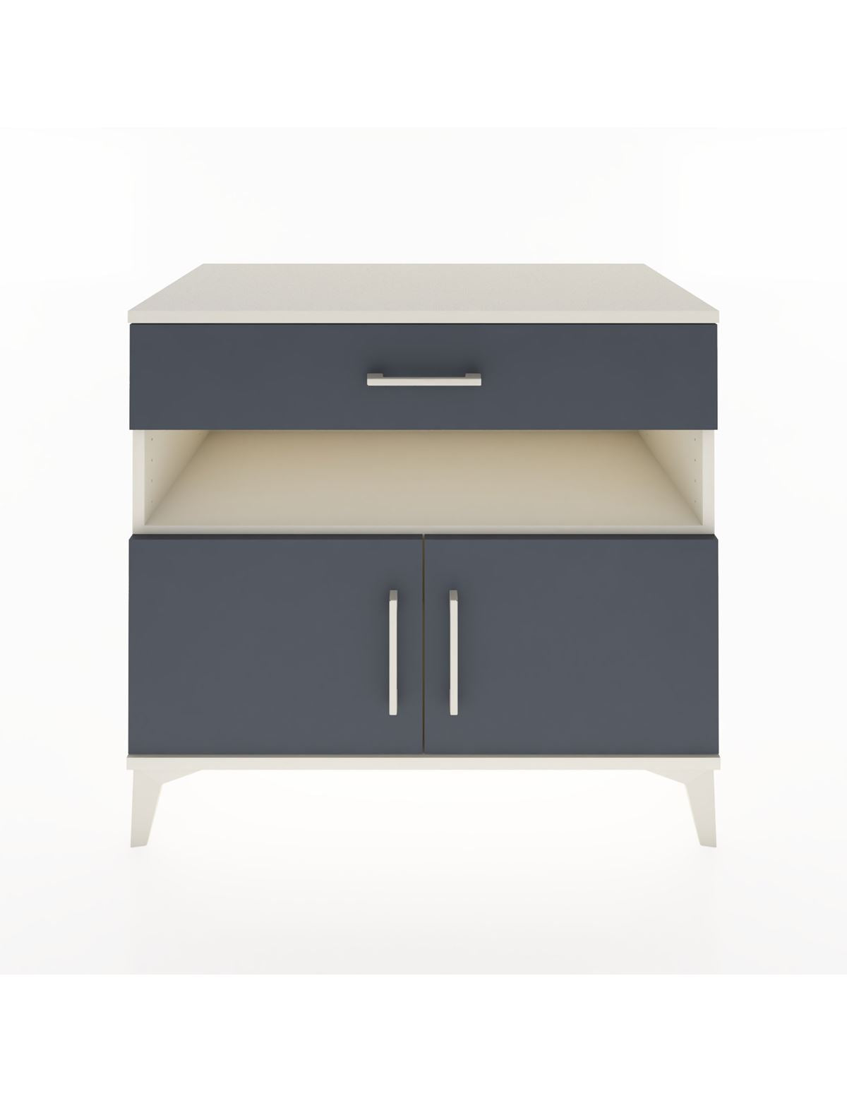 Hyperion Şifonyer Tek Raflı Tek Çekmeceli 2 Kapaklı 88x44x80 Aytaşı-Antrasit